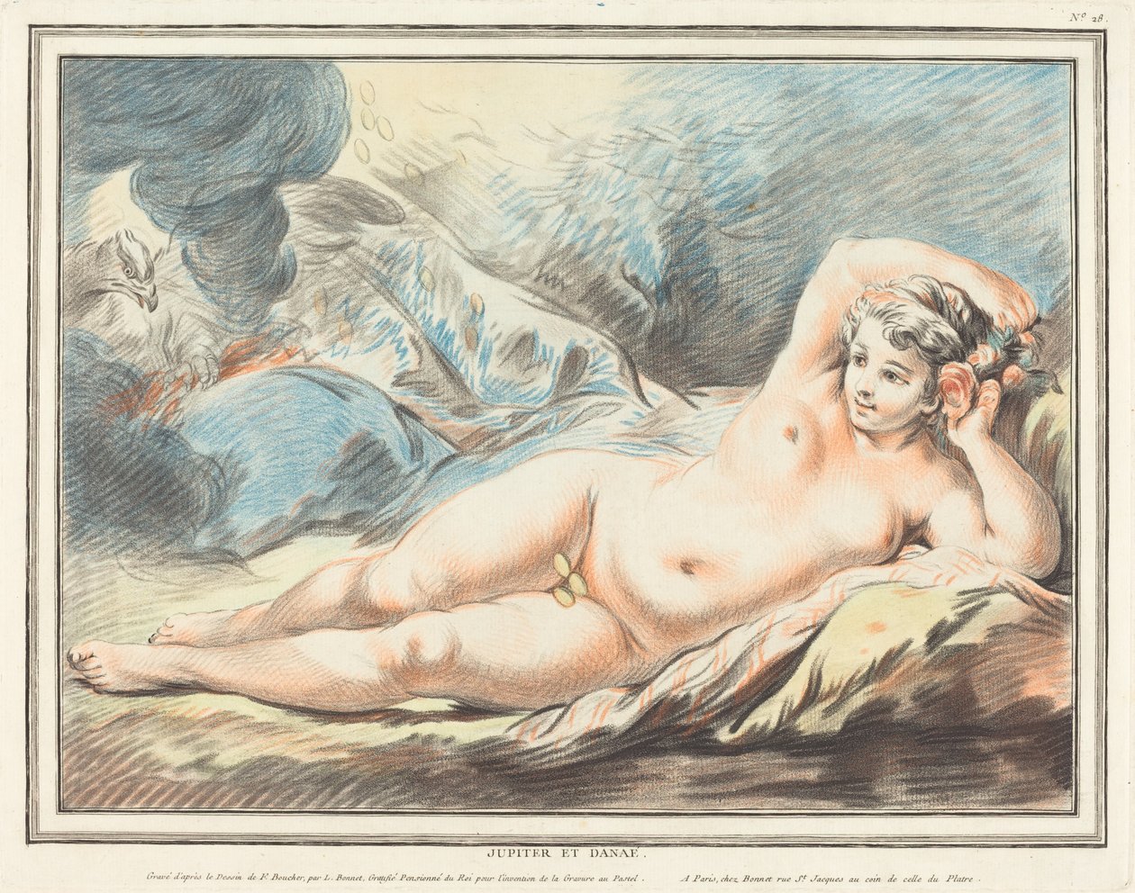 Jupiter et Danaé, 1774 - Louis Marin Bonnet