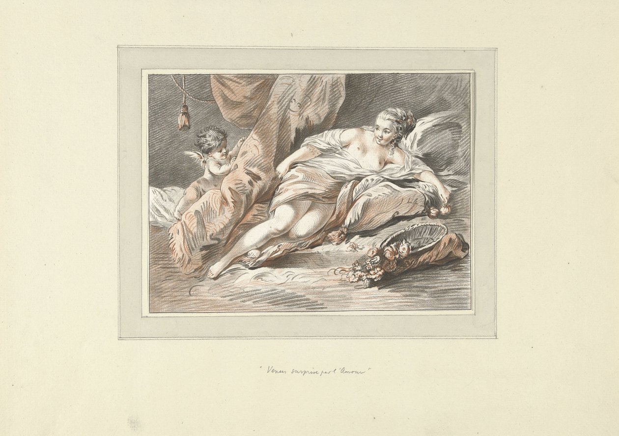 Vénus surprise par Cupidon - Louis Marin Bonnet