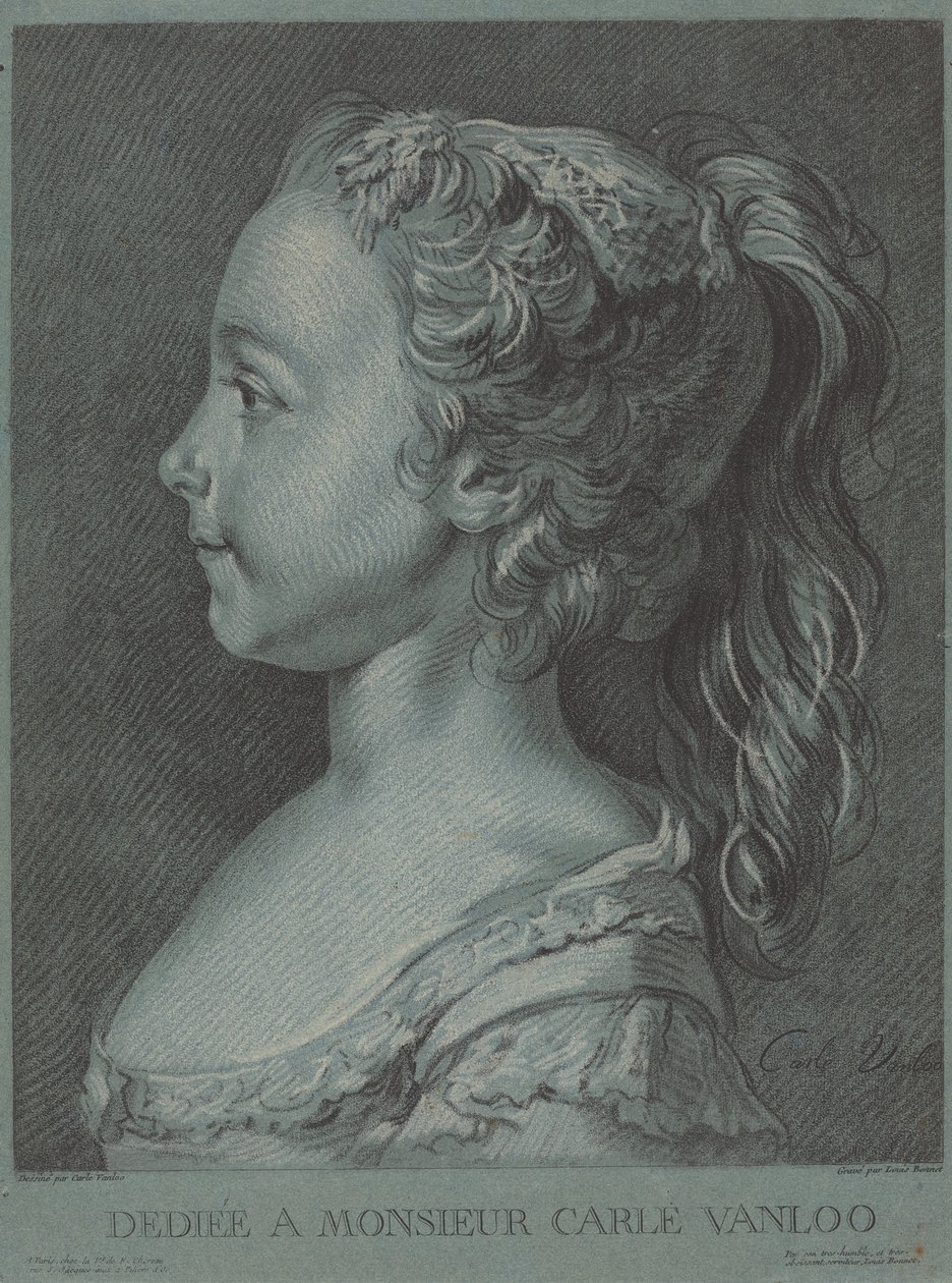 Marie-Rosalie Vanloo - Louis Marin Bonnet after Carle Van Loo