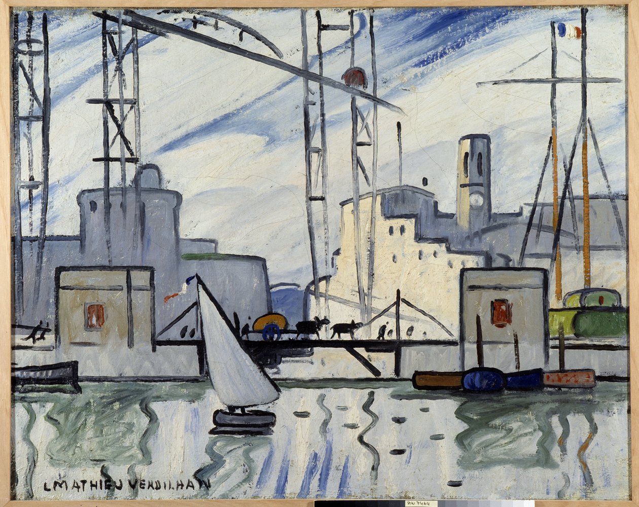 Marseille, le pont du ferry - Louis Mathieu Verdilhan