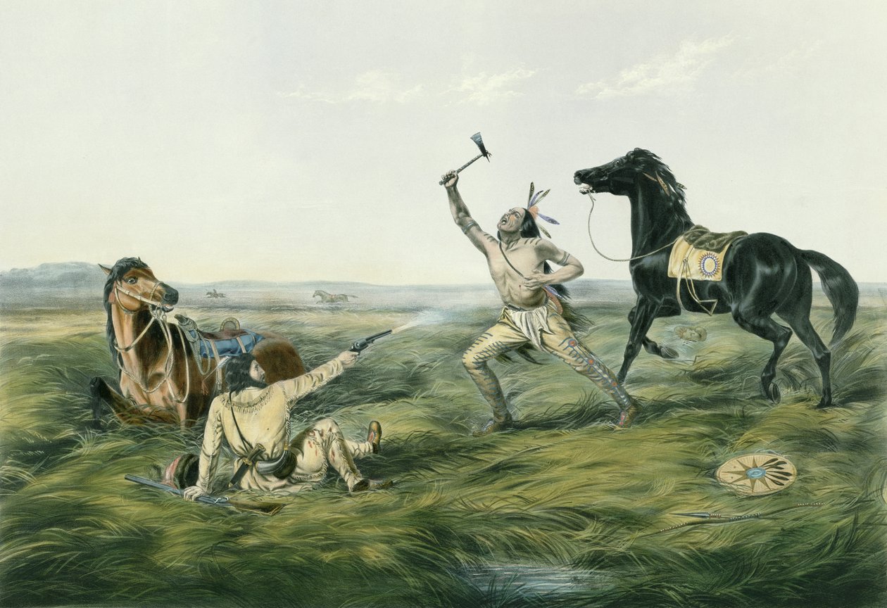 The Last Shot, publié par Currier  Ives - Louis Maurer