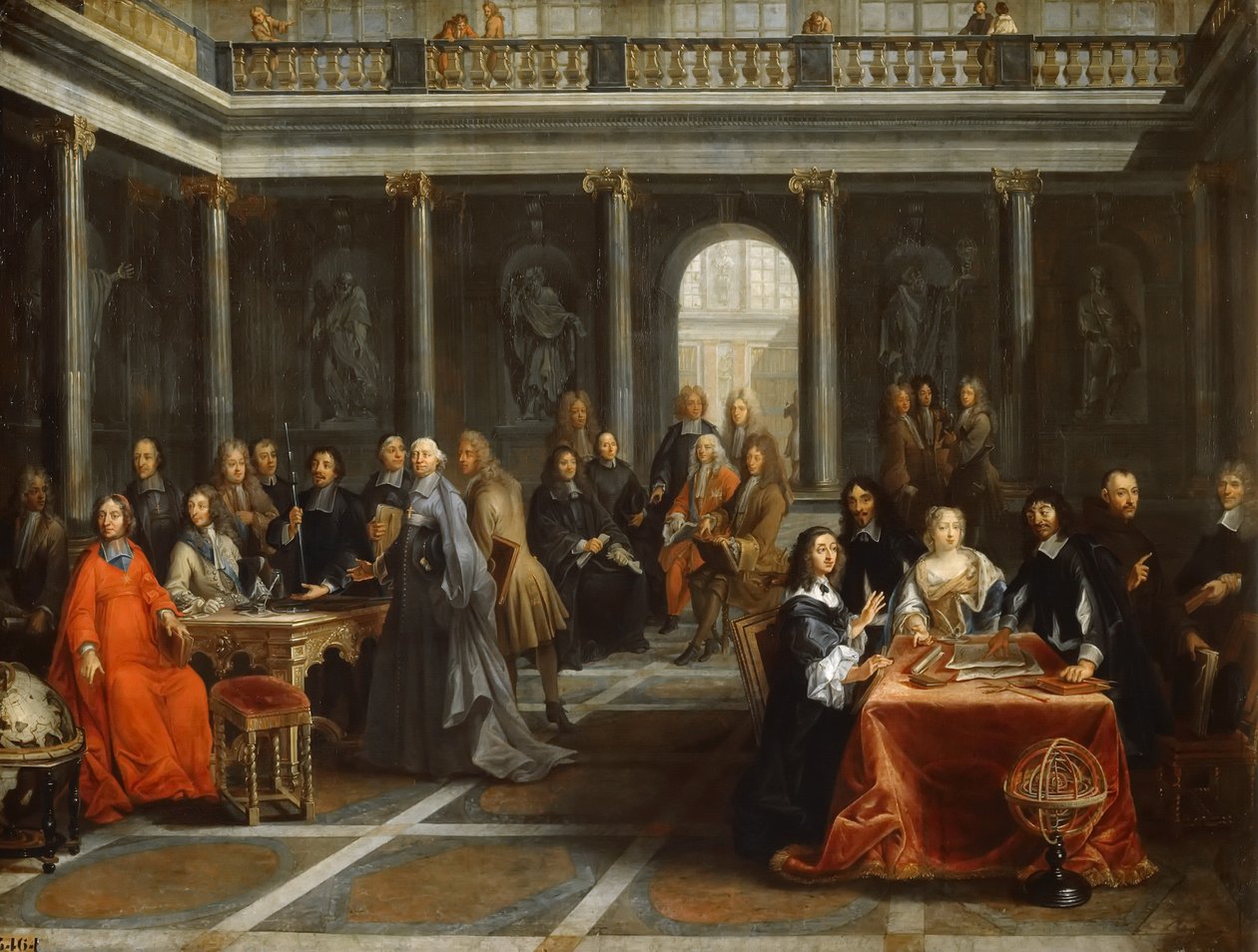 Reine Christine de Suède, entourée de sa cour - Louis Michel Dumesnil the Younger