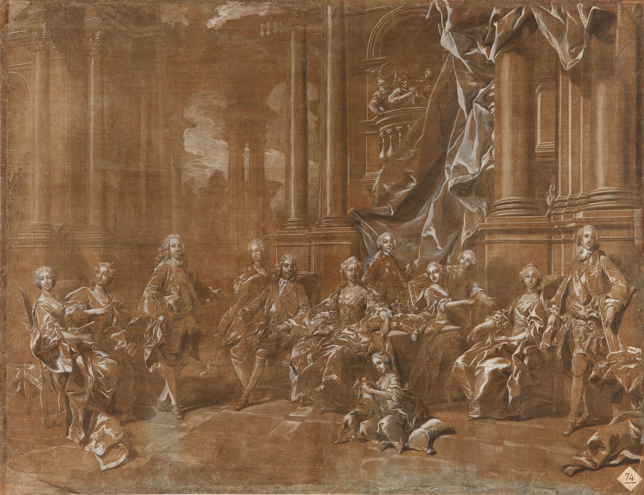 La famille de Philip V. - Louis Michel van Loo