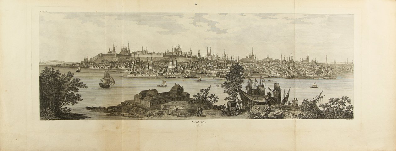 Vue panoramique de Kasan, 1767 - Louis Nicolas de Lespinasse