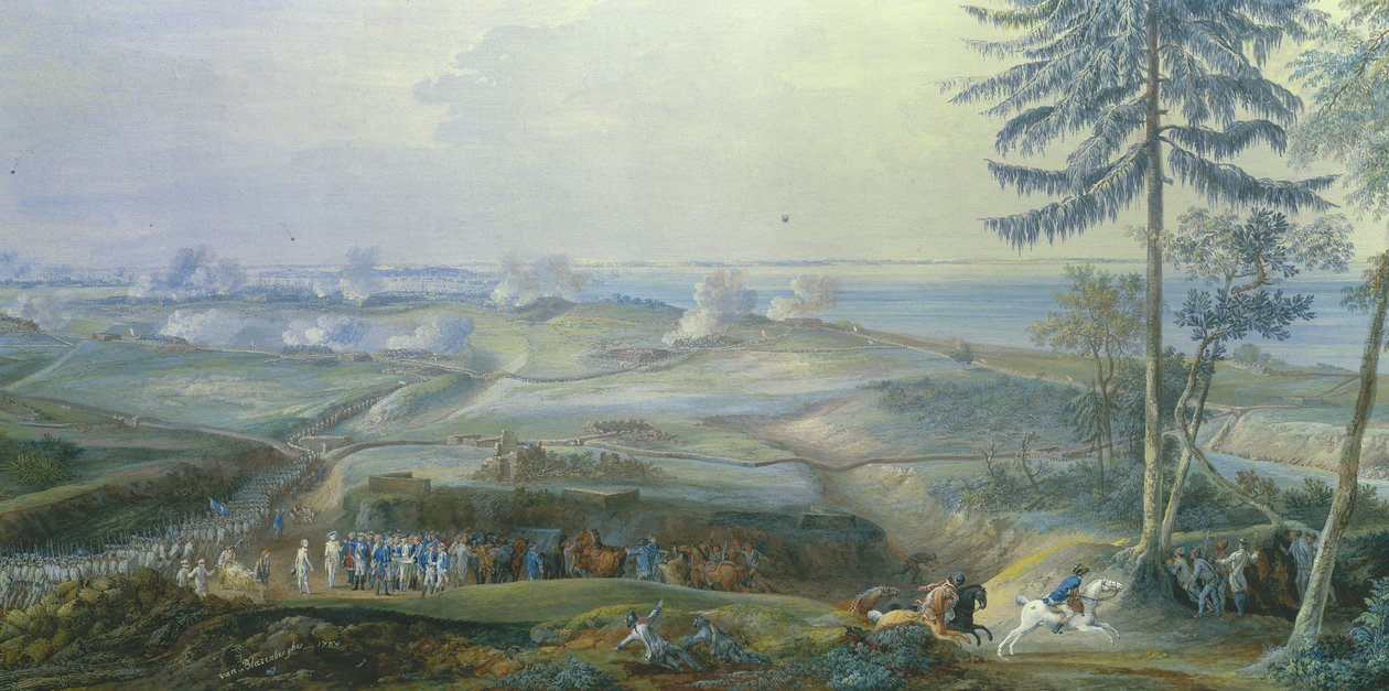Le siège de Yorktown du 6 au 19 octobre - Louis Nicolas van Blarenberghe