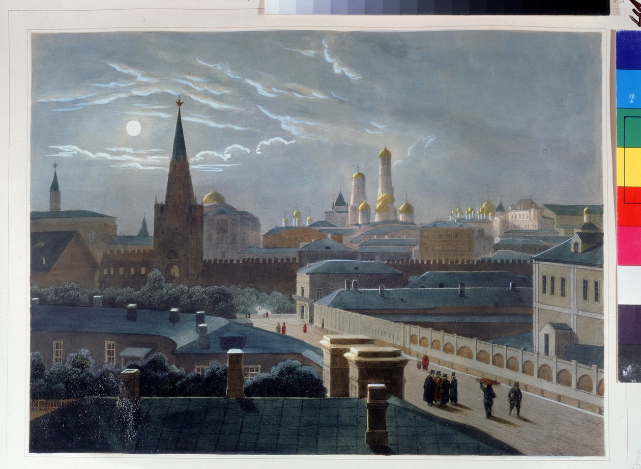Vue du Kremlin de Moscou - Louis Philippe Alphonse Bichebois