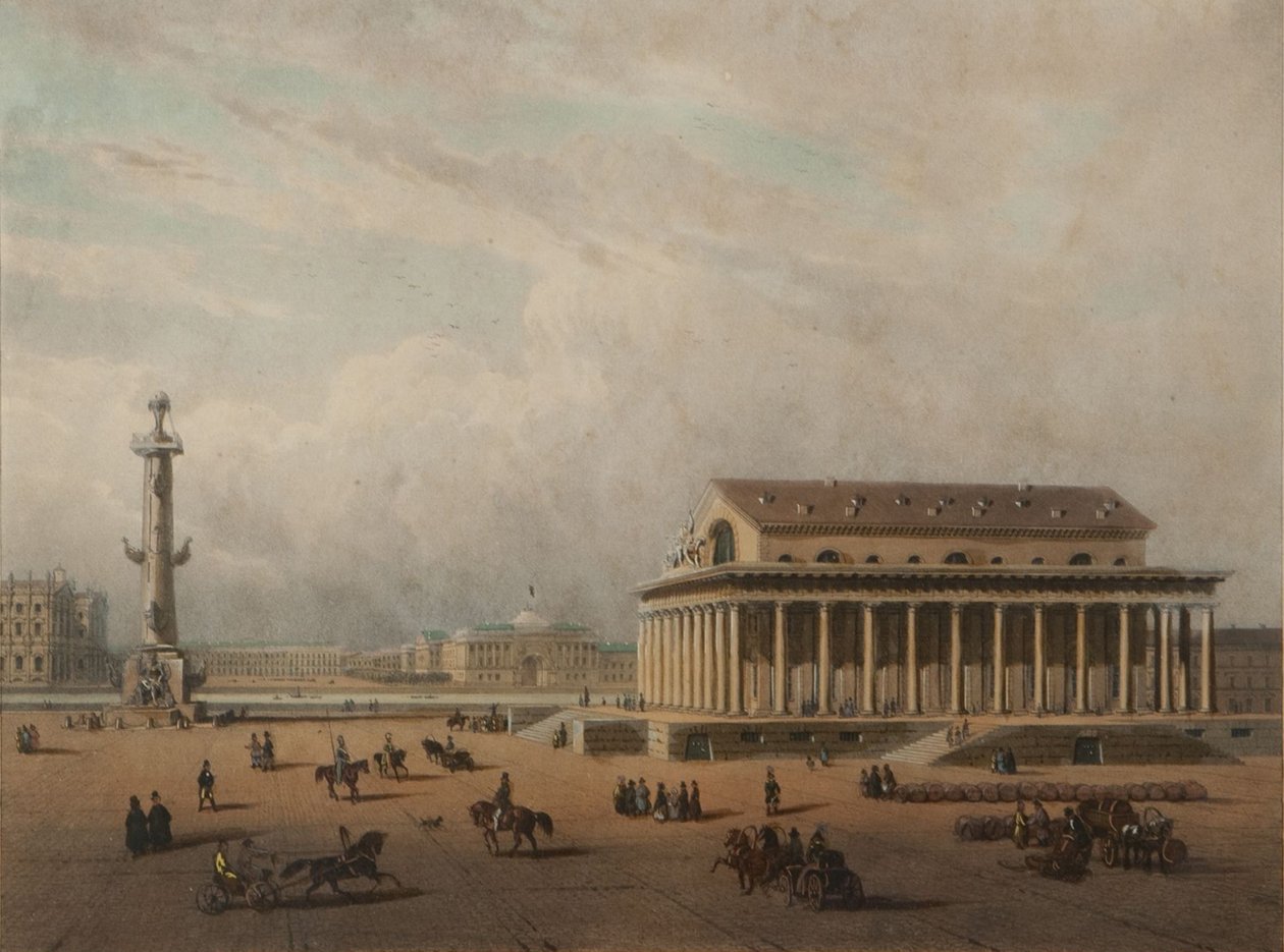 Bourse de Saint-Pétersbourg, fin des années 1840 - Louis Pierre Alphonse Bichebois