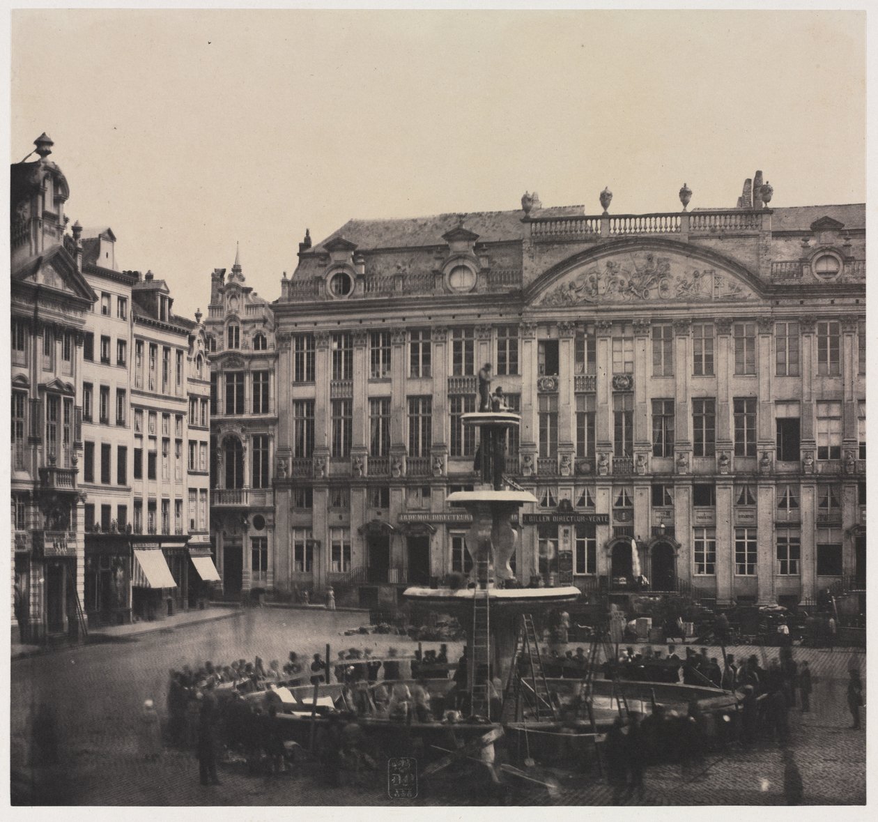 Sans titre Construction de la fontaine commémorative, juillet 1856 - Louis Pierre Theophile Dubois de Nehaut