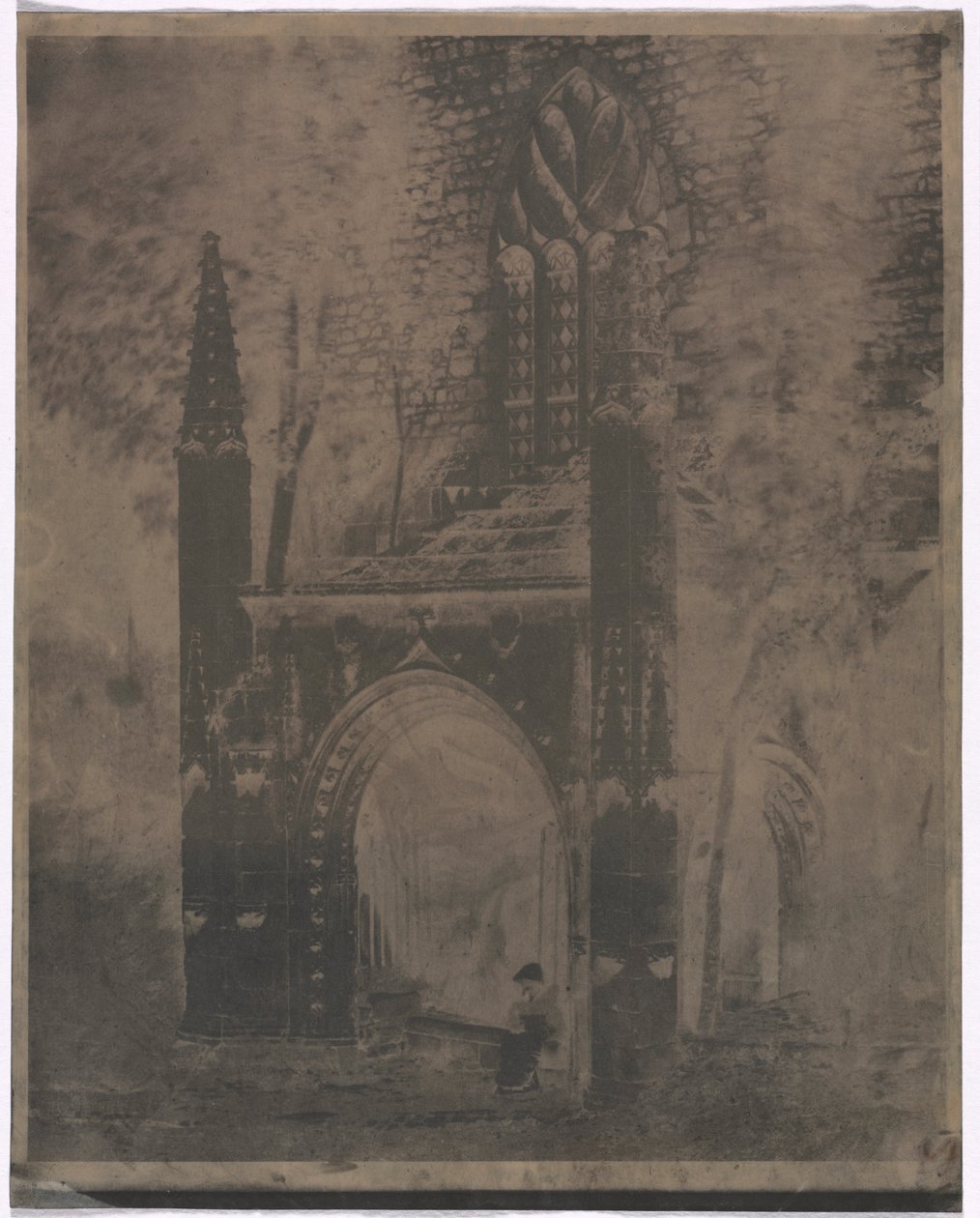 Fontaine de Notre-Dame à Saint-Brieuc, Bretagne, vers 1853 - Louis Rémy Robert
