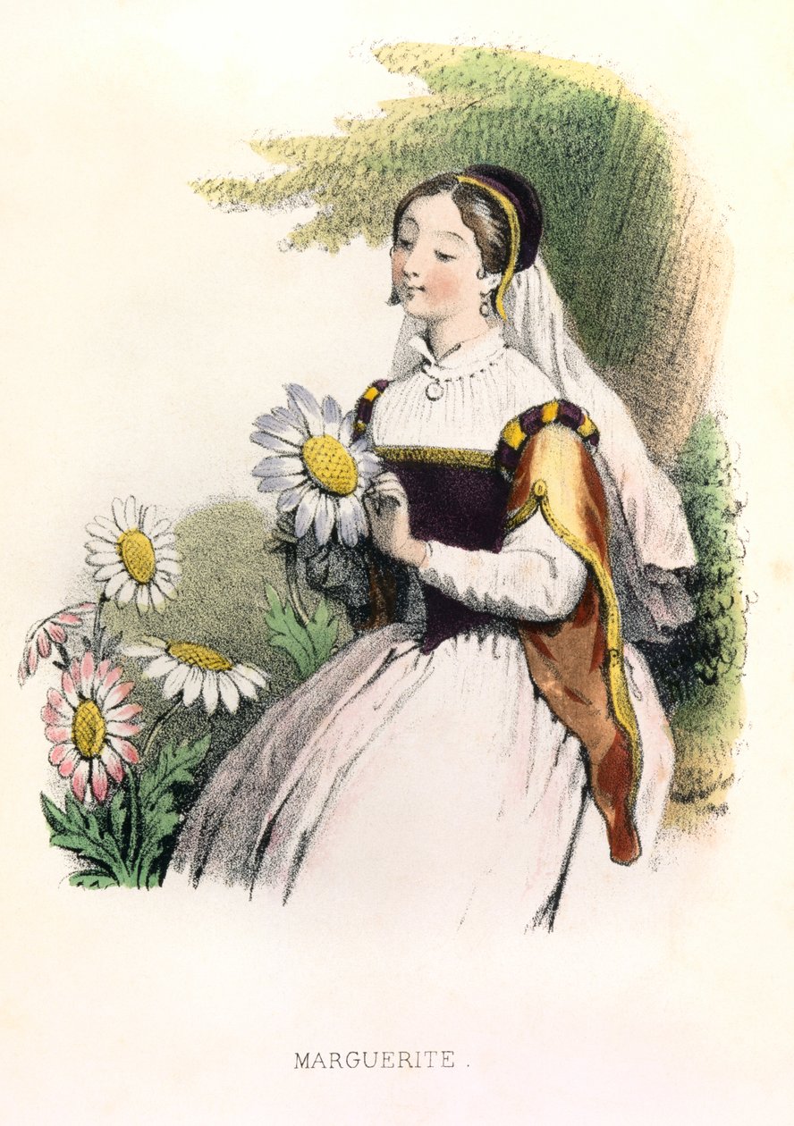 Allégorie , la marguerite - Louis Simon (1810-1870) Lassalle