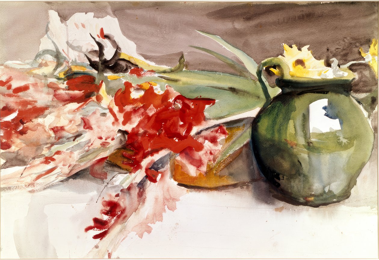 Gladiolus bouquet - Louis Soutter