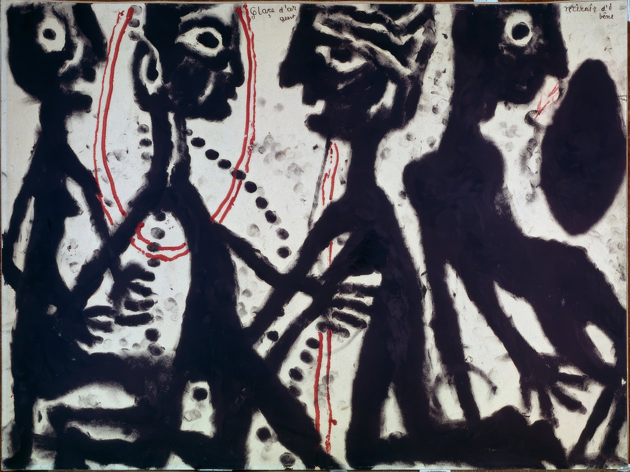 Silbernes Eis, Ebenholzspiegel von Louis Soutter