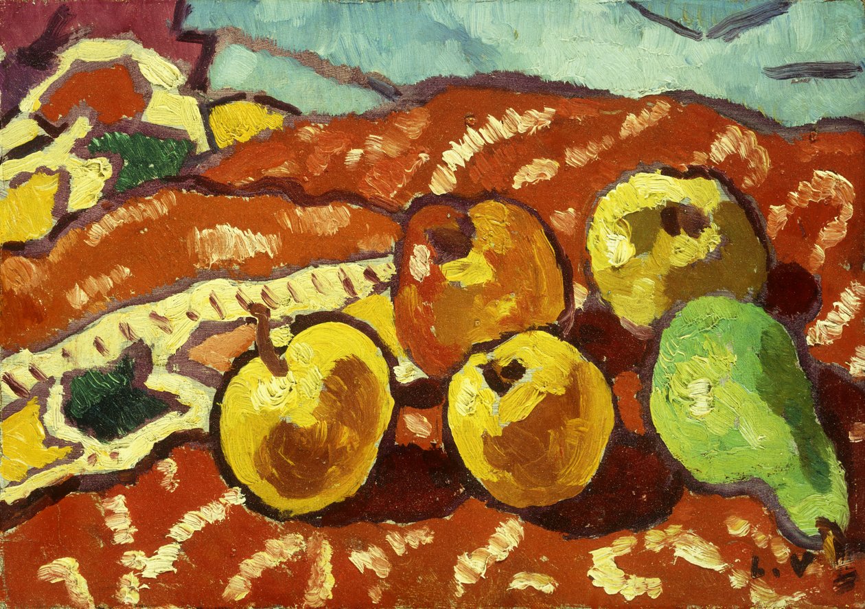 Pommes et draperie - Louis Valtat