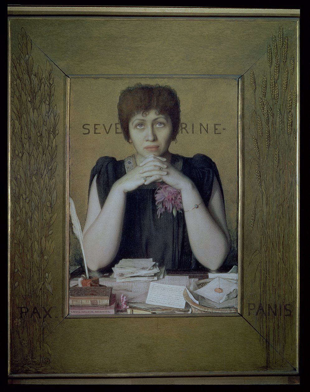 Portrait de Séverine (Caroline Rémy) (1855-1929) - Louis Welden Hawkins