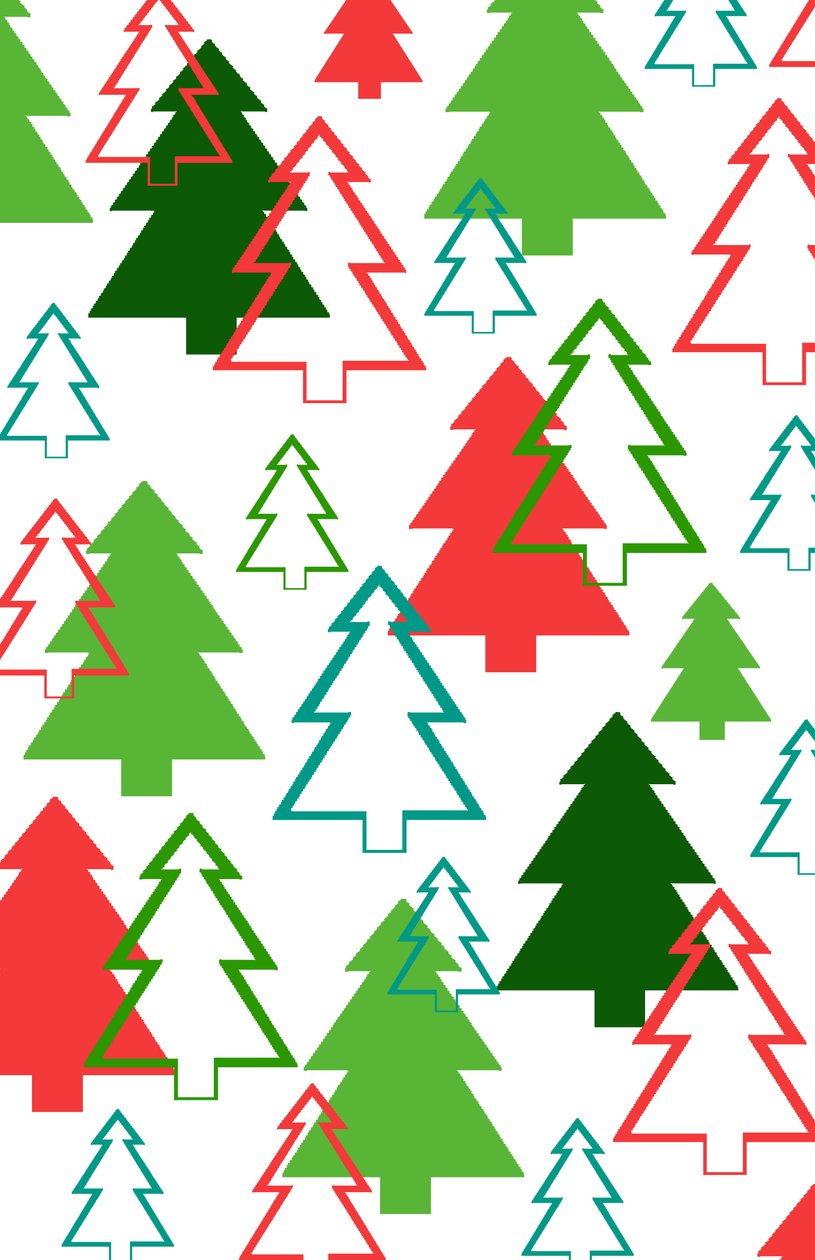 Arbres de Noël superposés - Louisa Hereford