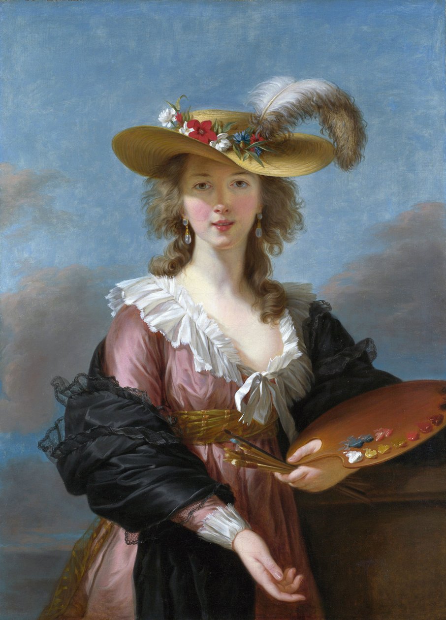 Autoportrait au chapeau de paille - Elisabeth Louise Vigee Lebrun