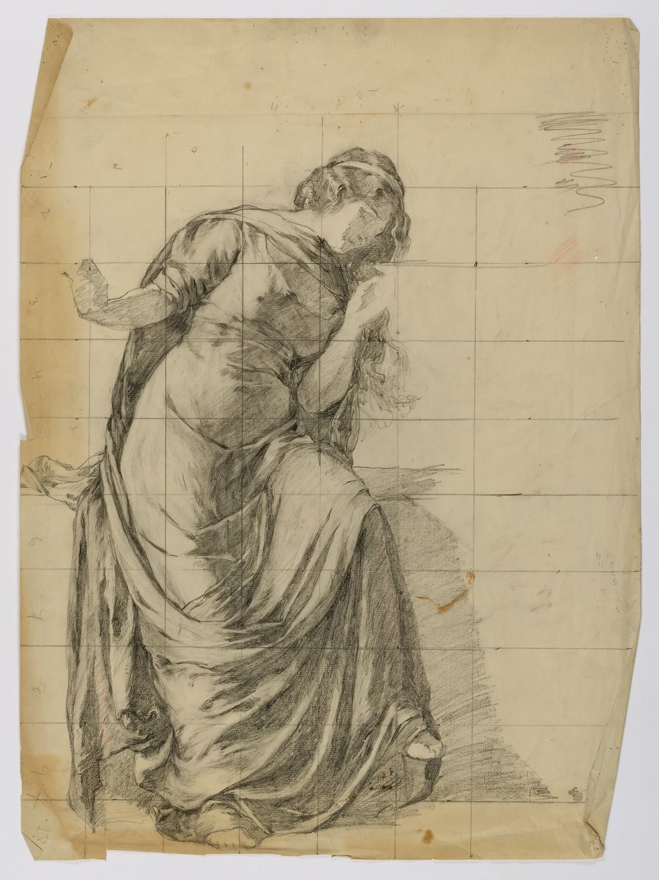 Sans titre (figure féminine drapée) - Louise Cox