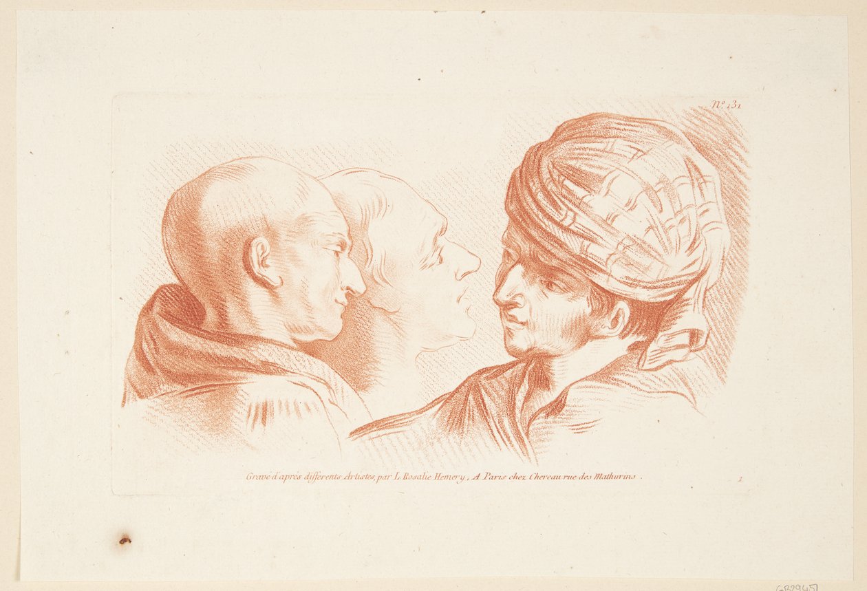 Étude de trois têtes d