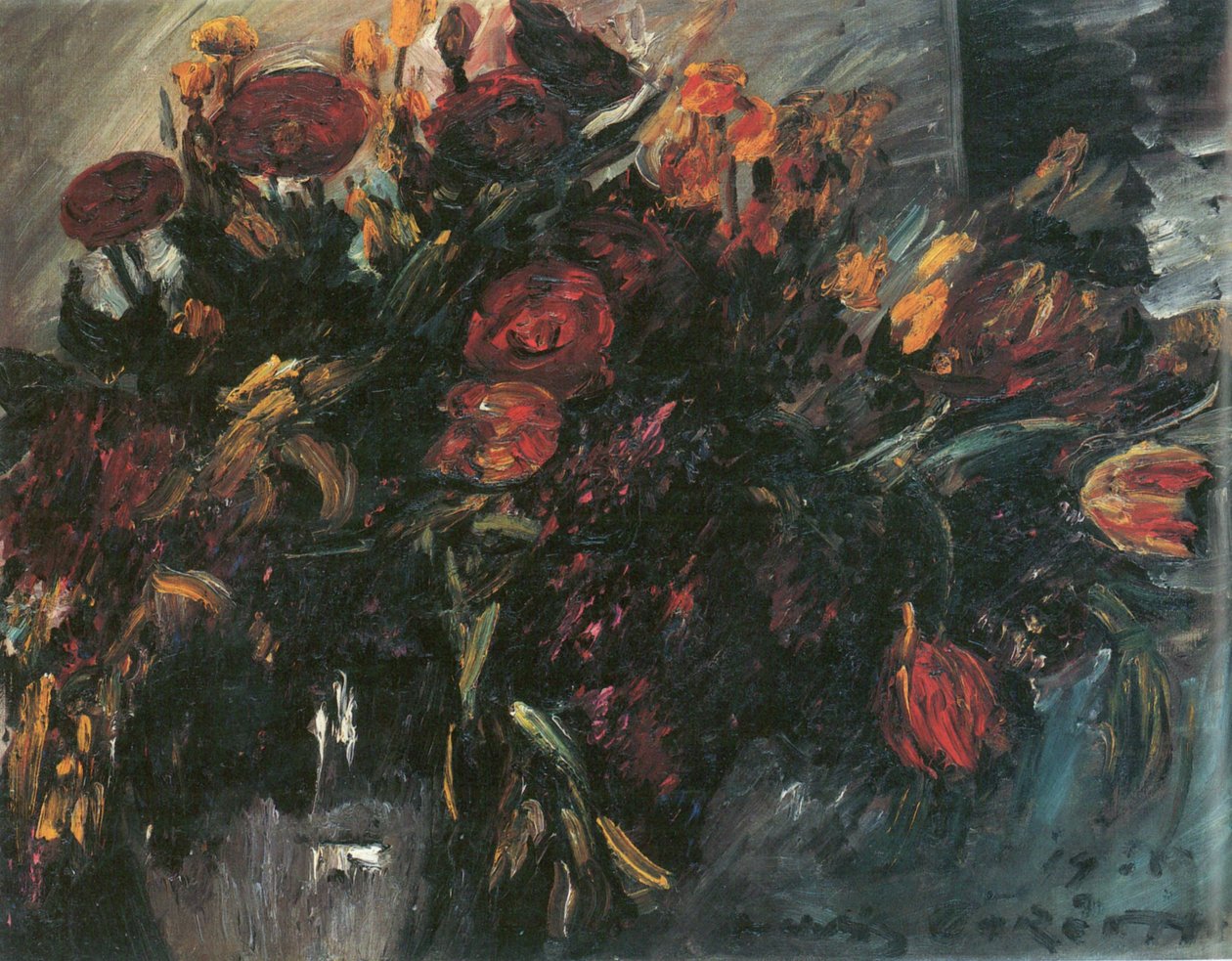 Tulipes rouges et jaunes - Lovis Corinth