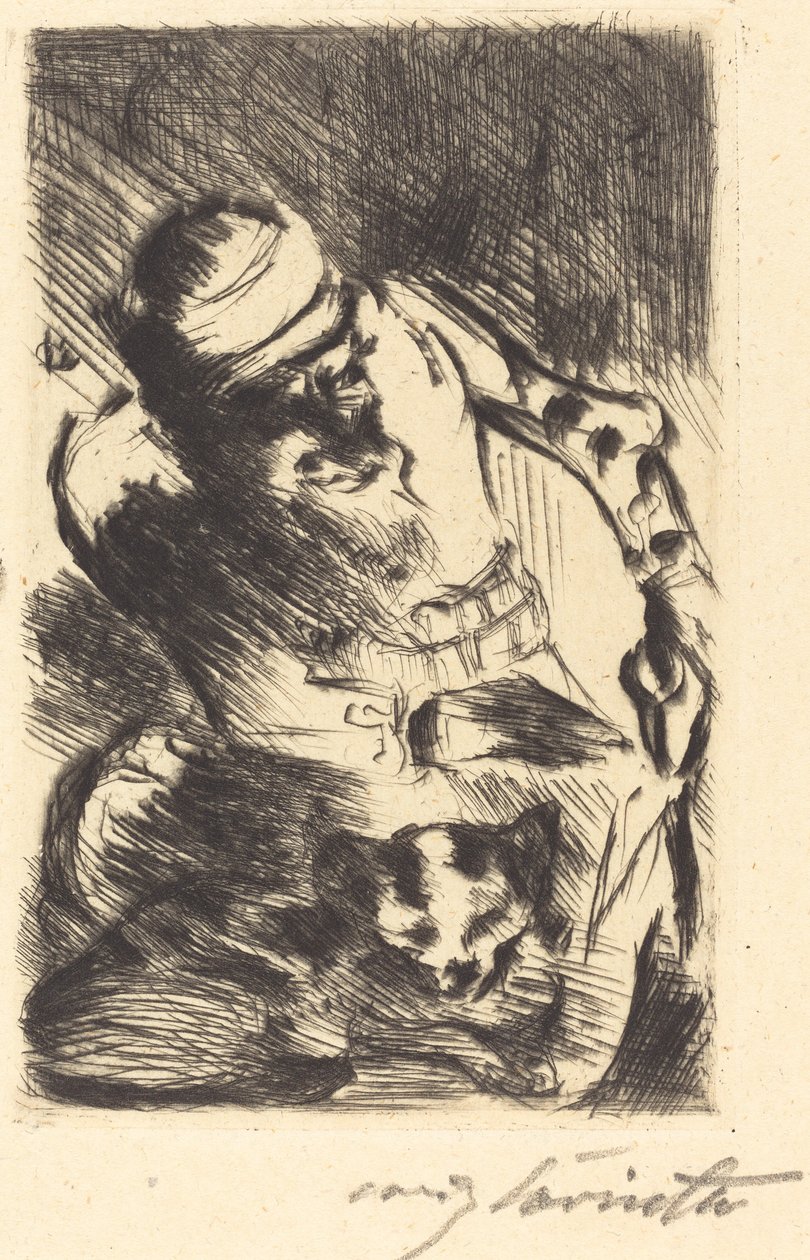 Le chat du prophète - Lovis Corinth