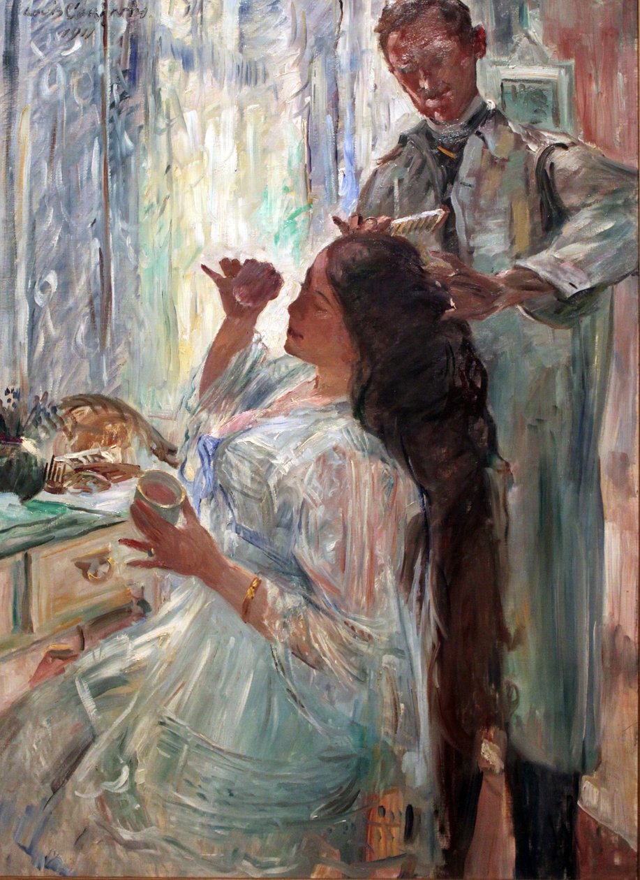 Allemand : Am Putztisch Charlotte Corinth à sa table de toilette - Lovis Corinth