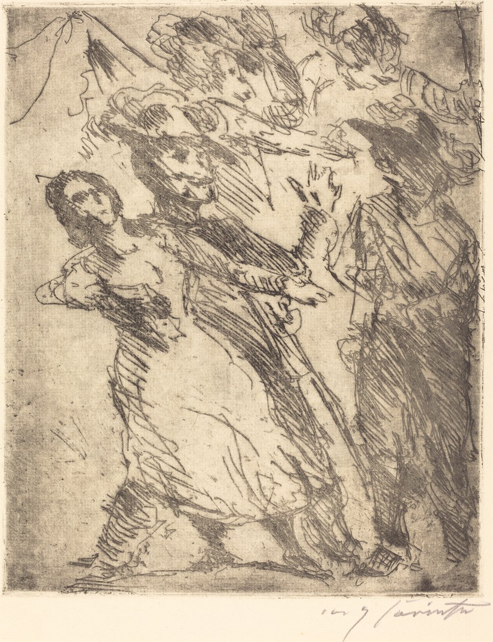 Kavaliere mit einer frau - Lovis Corinth