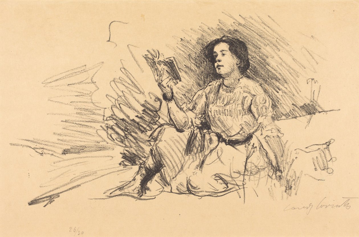 Jeune fille lisant - Lovis Corinth