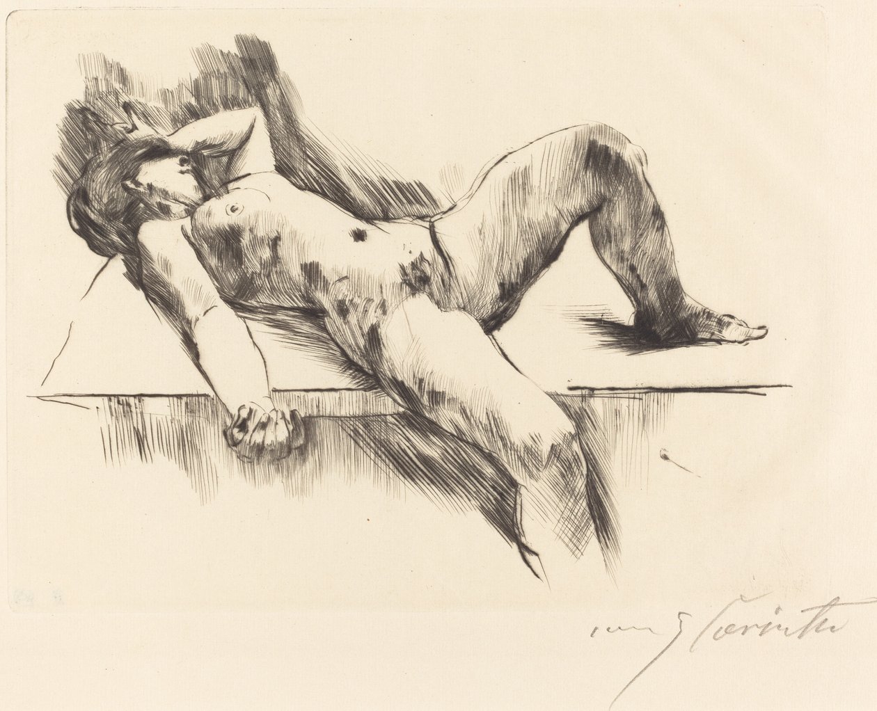 Nu féminin allongé III - Lovis Corinth
