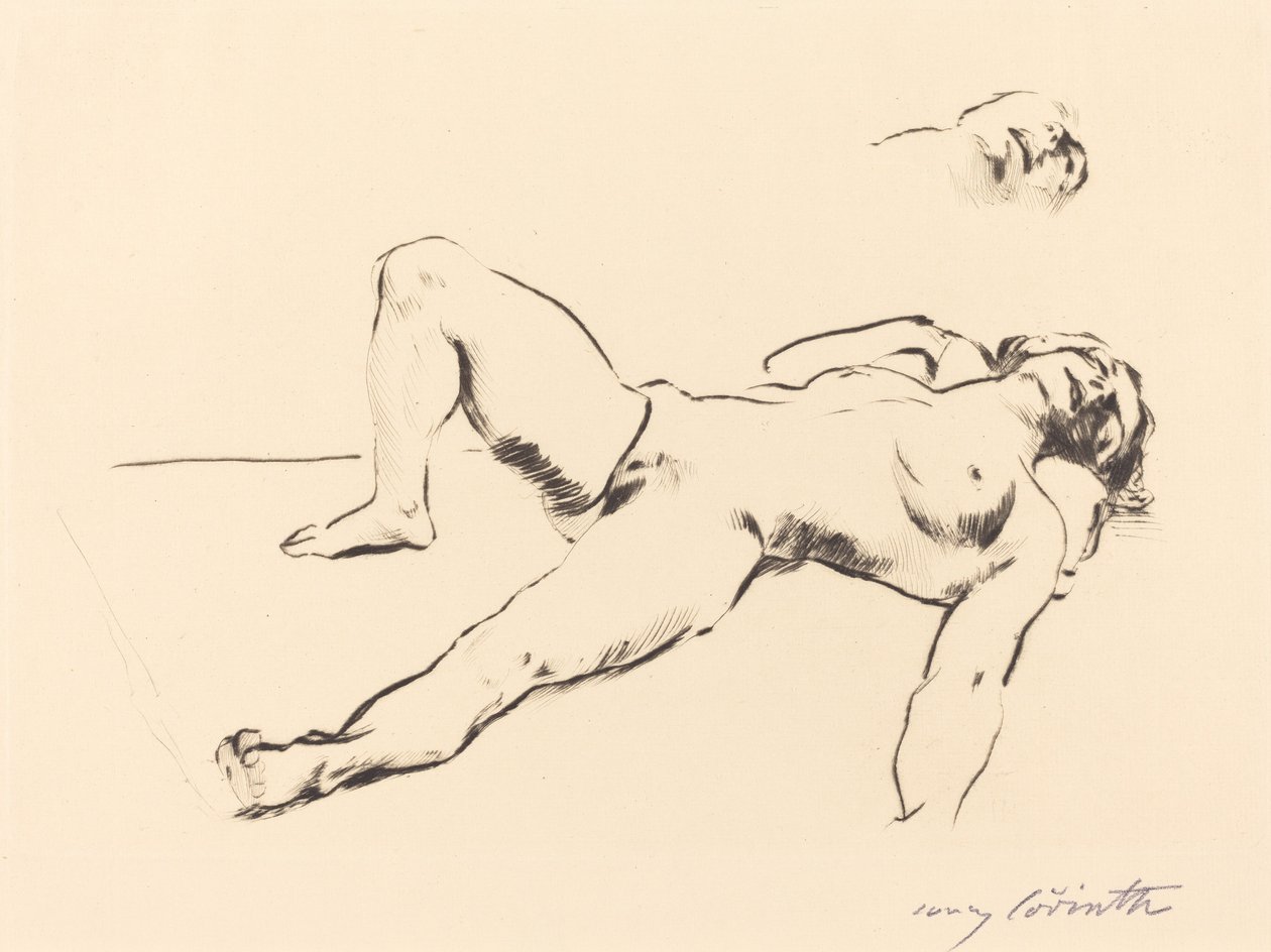 Nu féminin allongé II, 1912 - Lovis Corinth