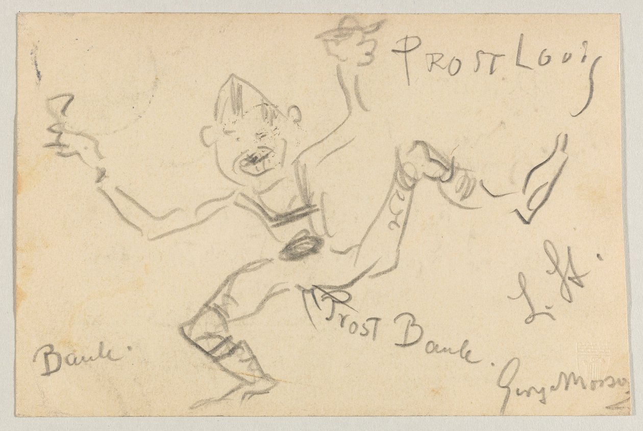 Lovis Corinth à Carl Strathmann: Carte postale, cachet de la poste 6 novembre 1906 - Lovis Corinth