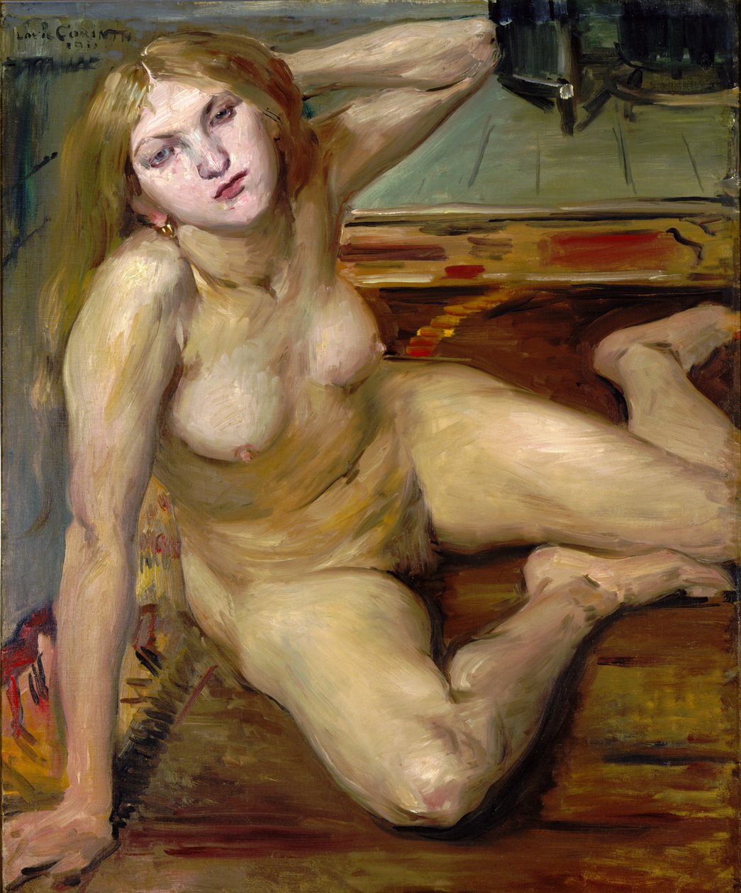 Jeune fille nue sur un tapis - Lovis Corinth
