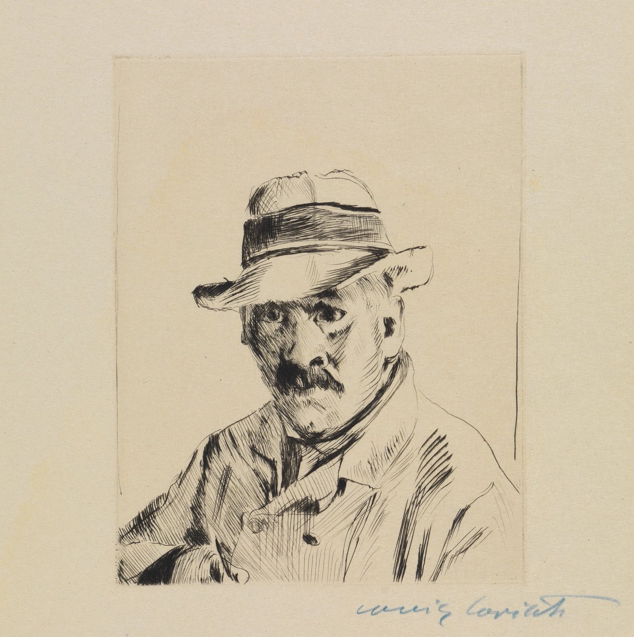 Autoportrait au chapeau de paille - Lovis Corinth