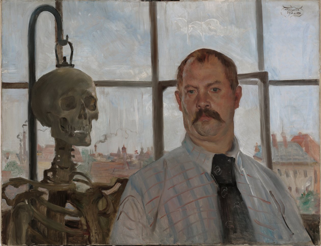 Autoportrait avec squelette - Lovis Corinth