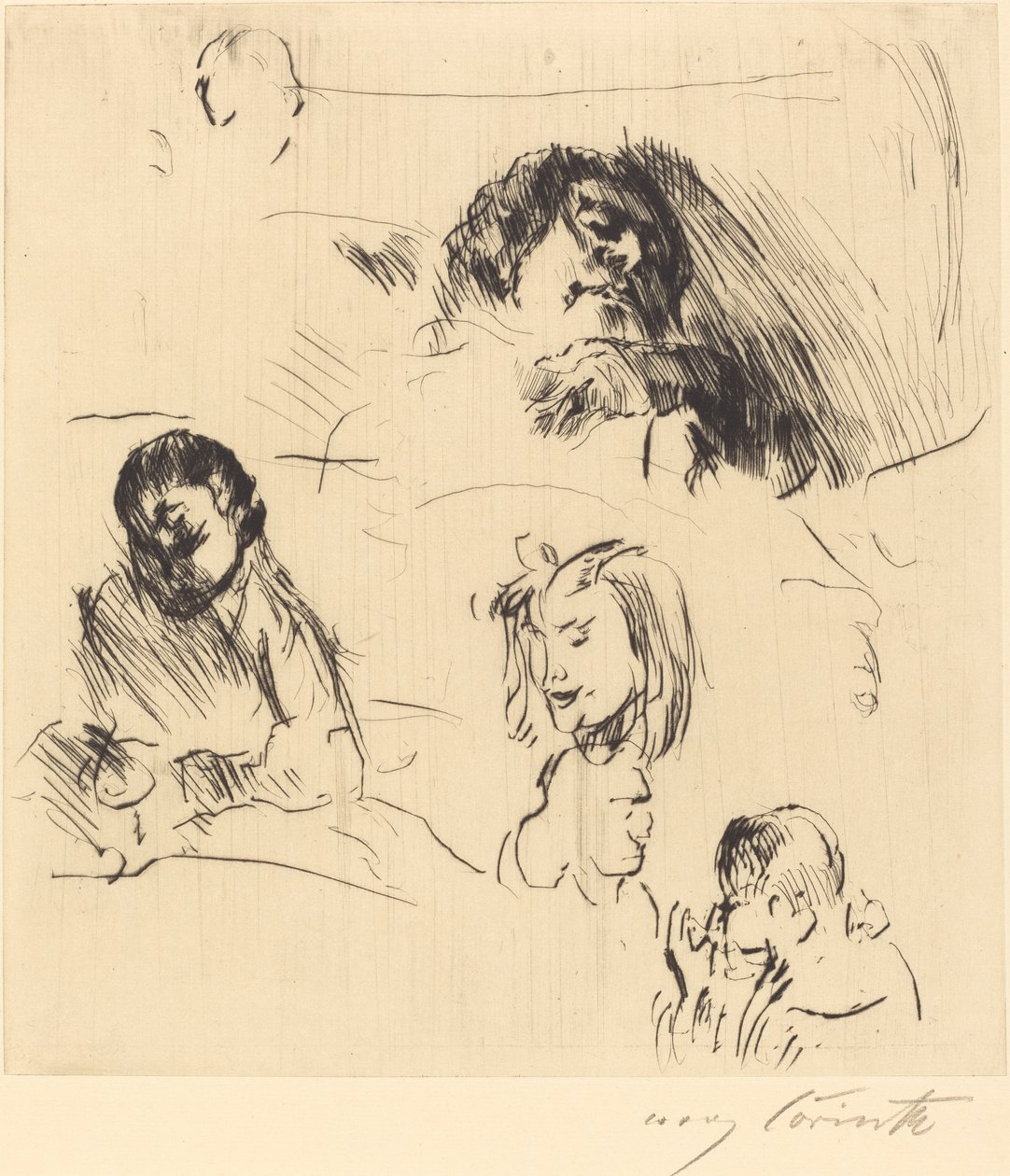 Esquisses de portraits - Lovis Corinth