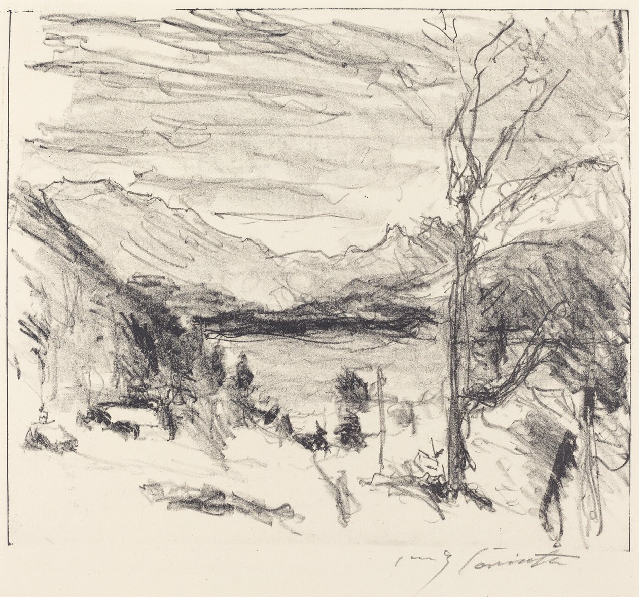 Walchensee dans le brouillard - Lovis Corinth