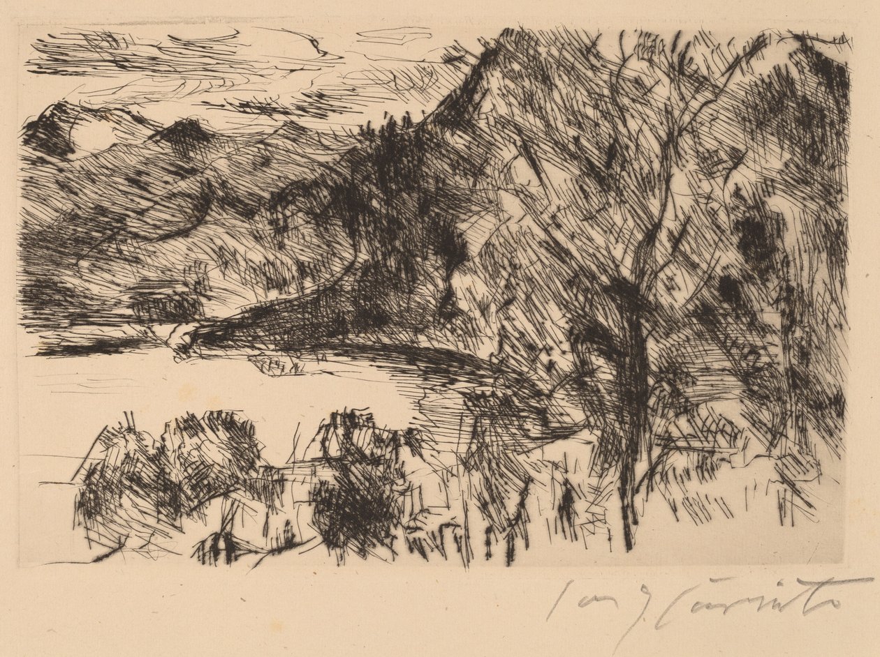 Walchensee mit Jochberg - Lovis Corinth