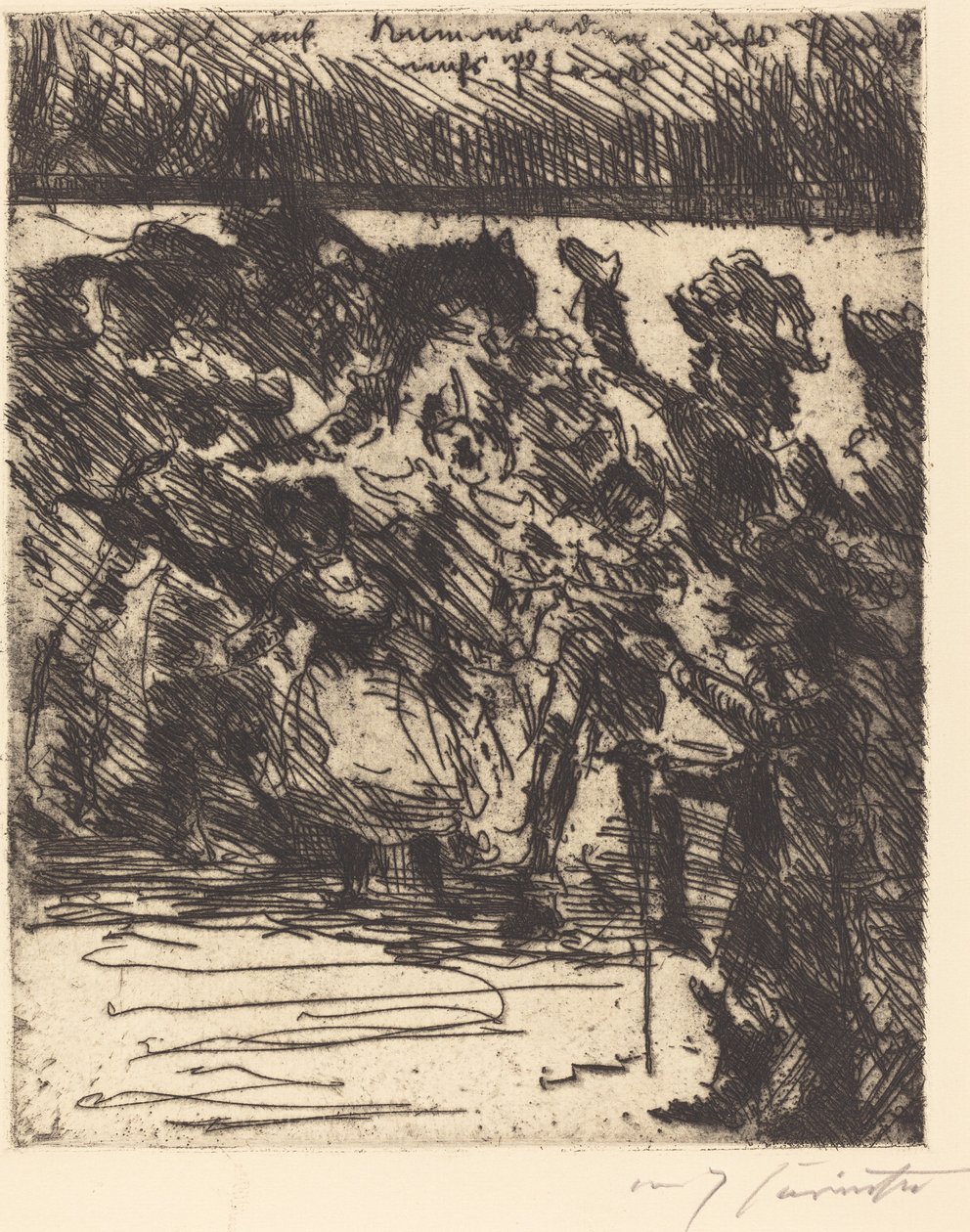 Allez, camarades, à cheval, à cheval ! Au combat, en route pour la liberté ! - Lovis Corinth