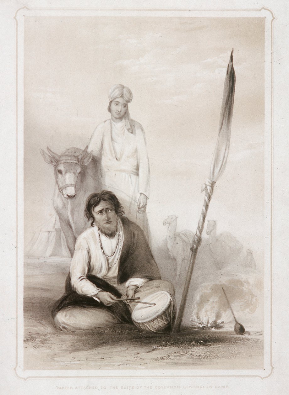 Fakeer attaché à la suite du gouverneur général en camp, 1844 - Lowes Dickinson