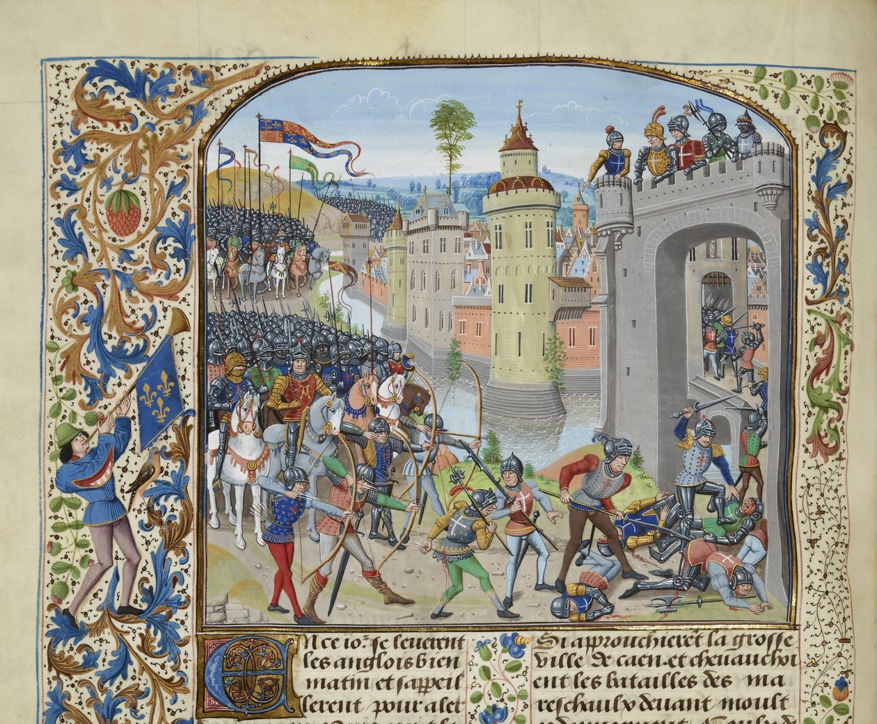 La Bataille de Caen en 1346, vers 1470-1475 - Loyset Liedet
