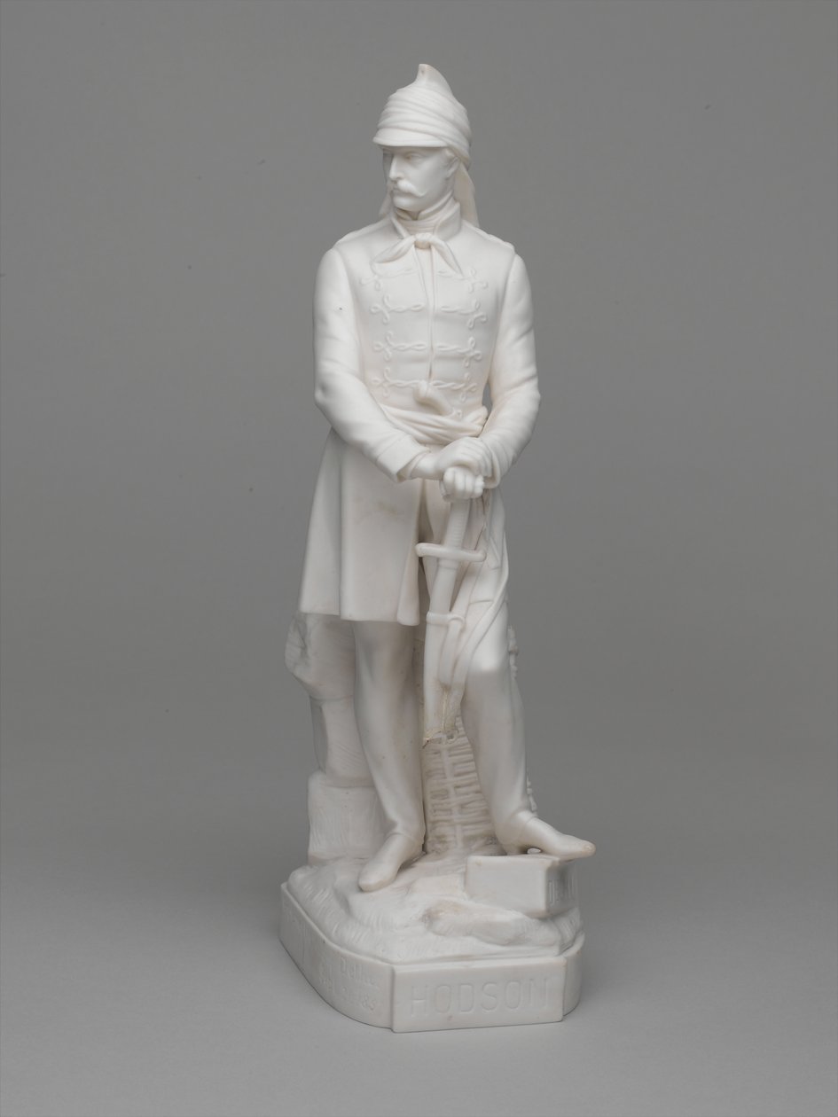 Statuette en porcelaine de Parian du Lieutenant (plus tard Major) William Hodson - Ltd Mintons