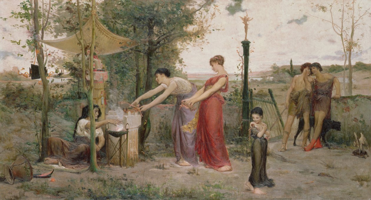 Sacrifier des poupées, 1871 - Luc Oliver Merson