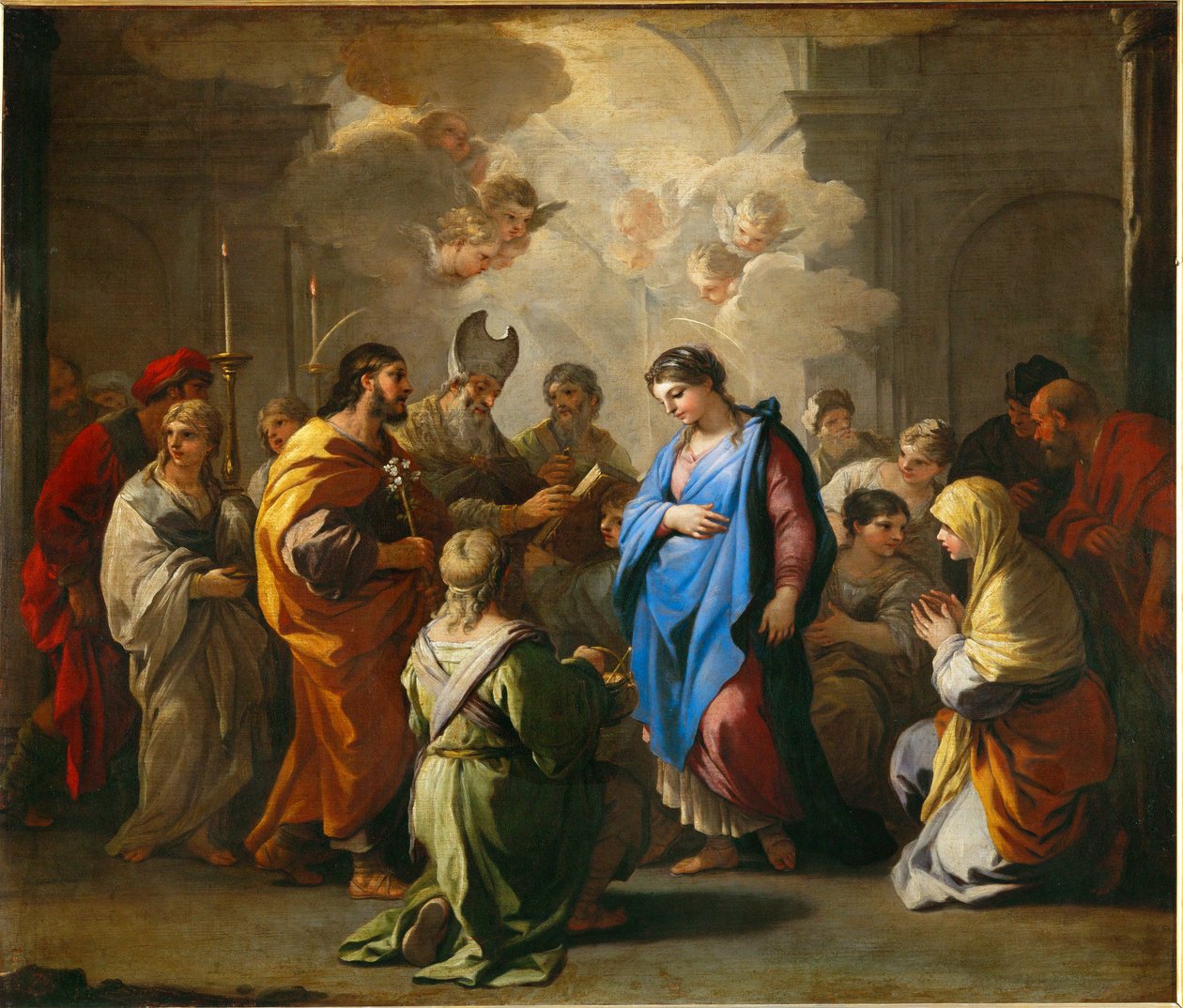 Le Mariage de la Vierge - Le mariage de Sainte Marie ... - Luca (circle of) Giordano