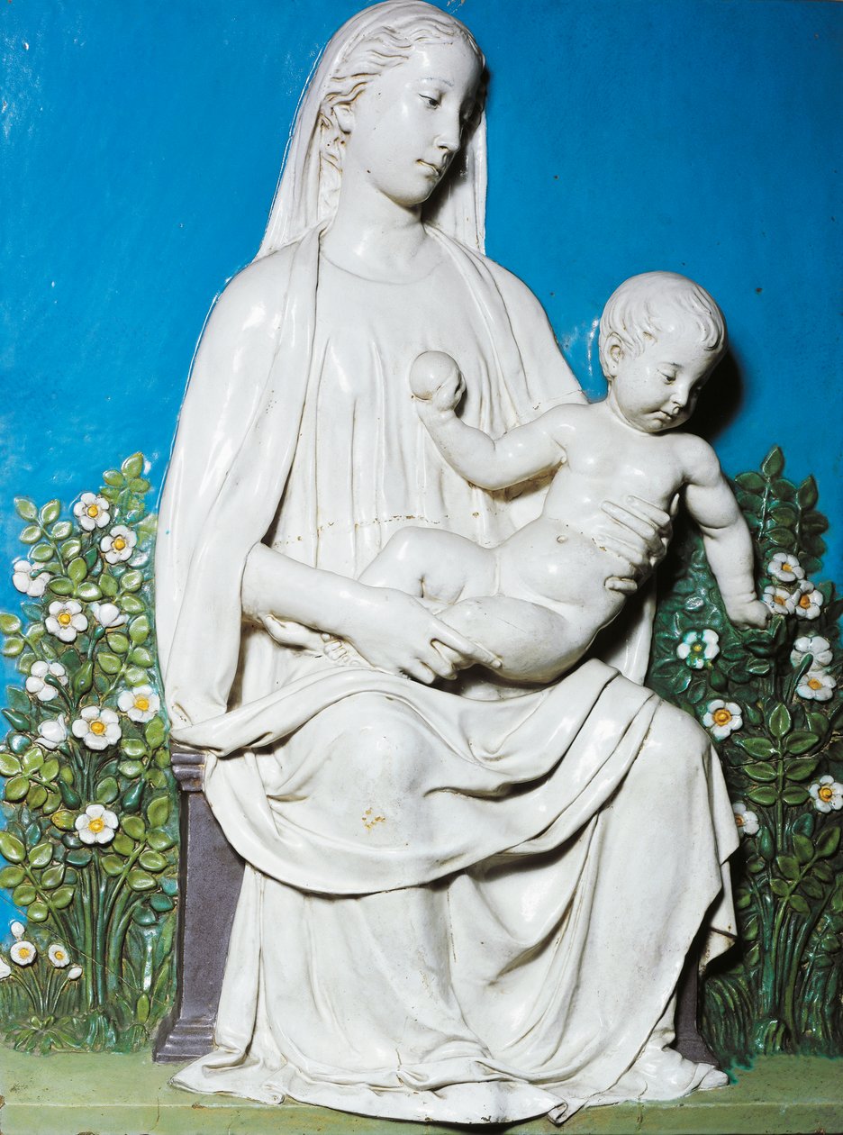 Madone du Jardin des Roses, vers 1450-55 - Luca Della Robbia