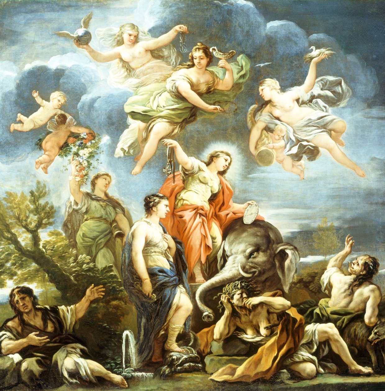 Allégorie de la Tempérance - Luca Giordano