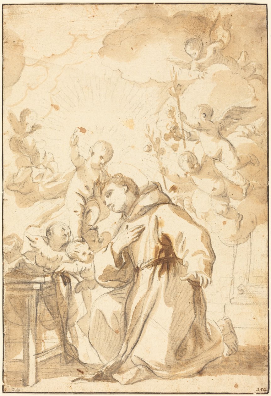 Saint Antoine de Padoue - Luca Giordano