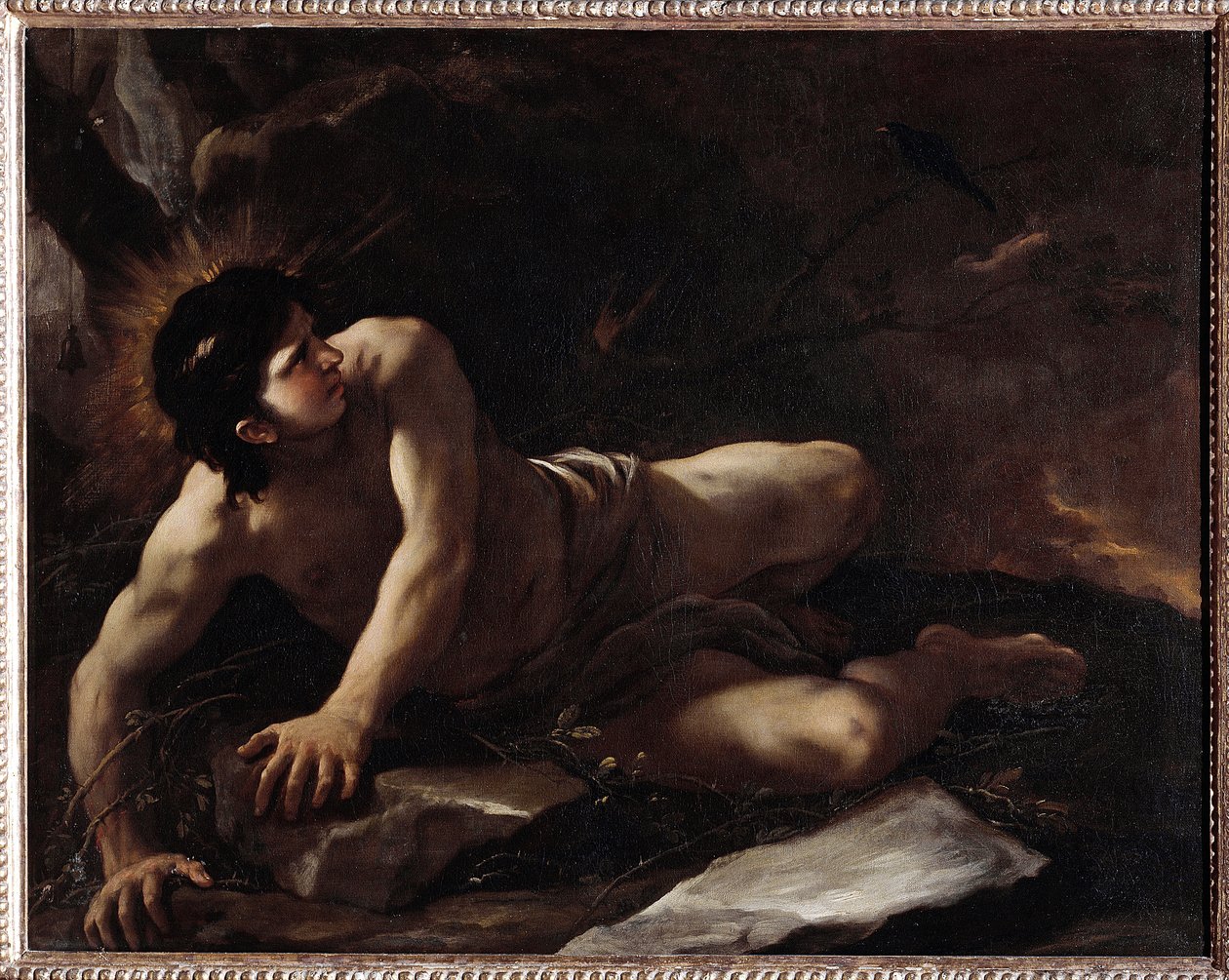 La Tentation de Saint Benoît, se jetant dans les ronces pour éviter les tentations - Luca Giordano