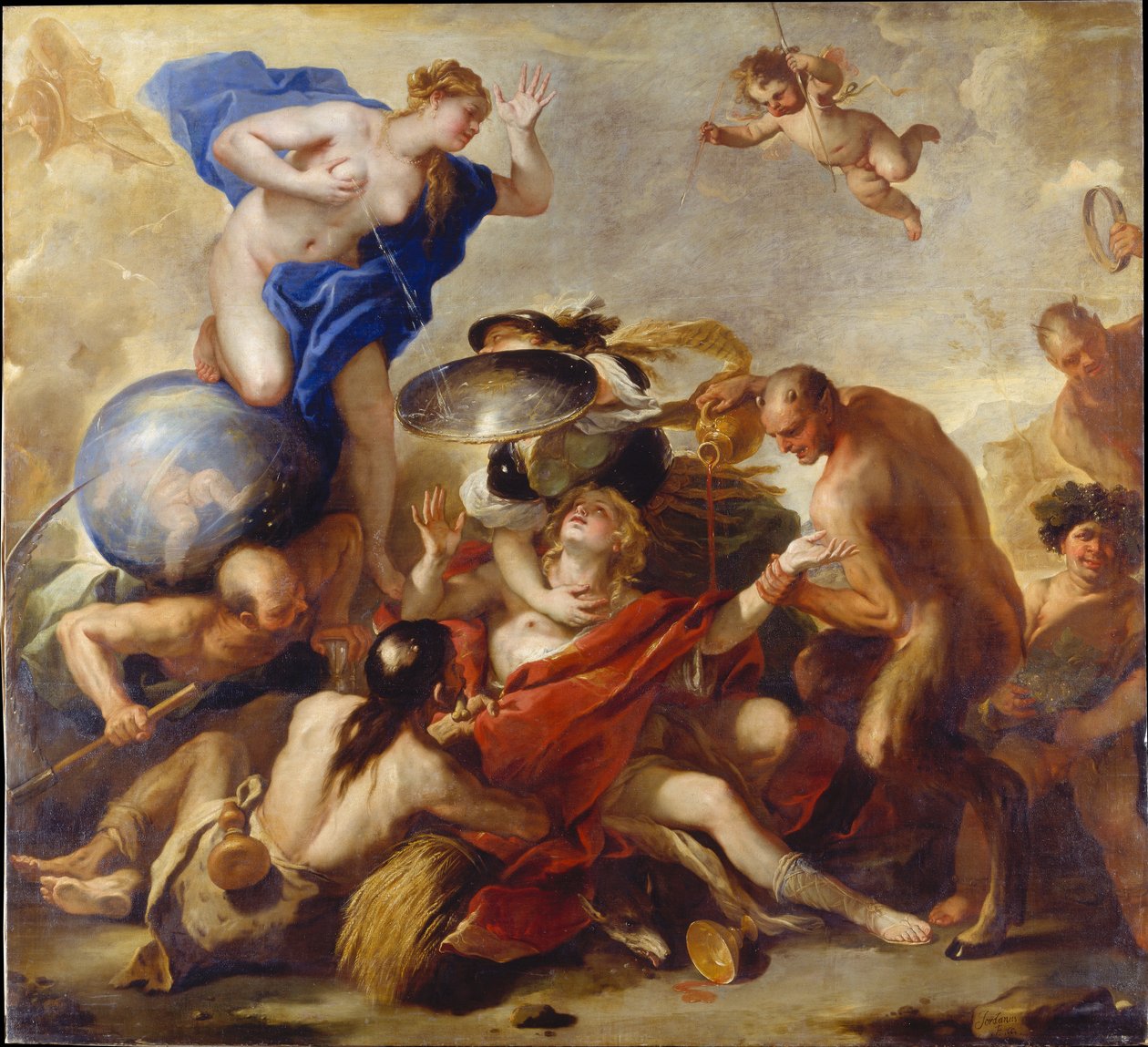 Jugend von den Lastern versucht - Luca Giordano
