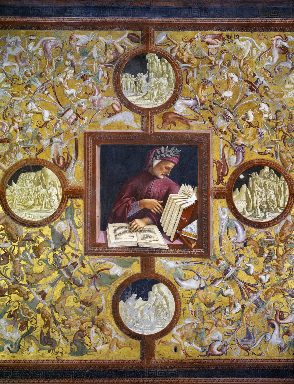 Dante Alighieri, portrait du cycle des Illustres - Luca Signorelli