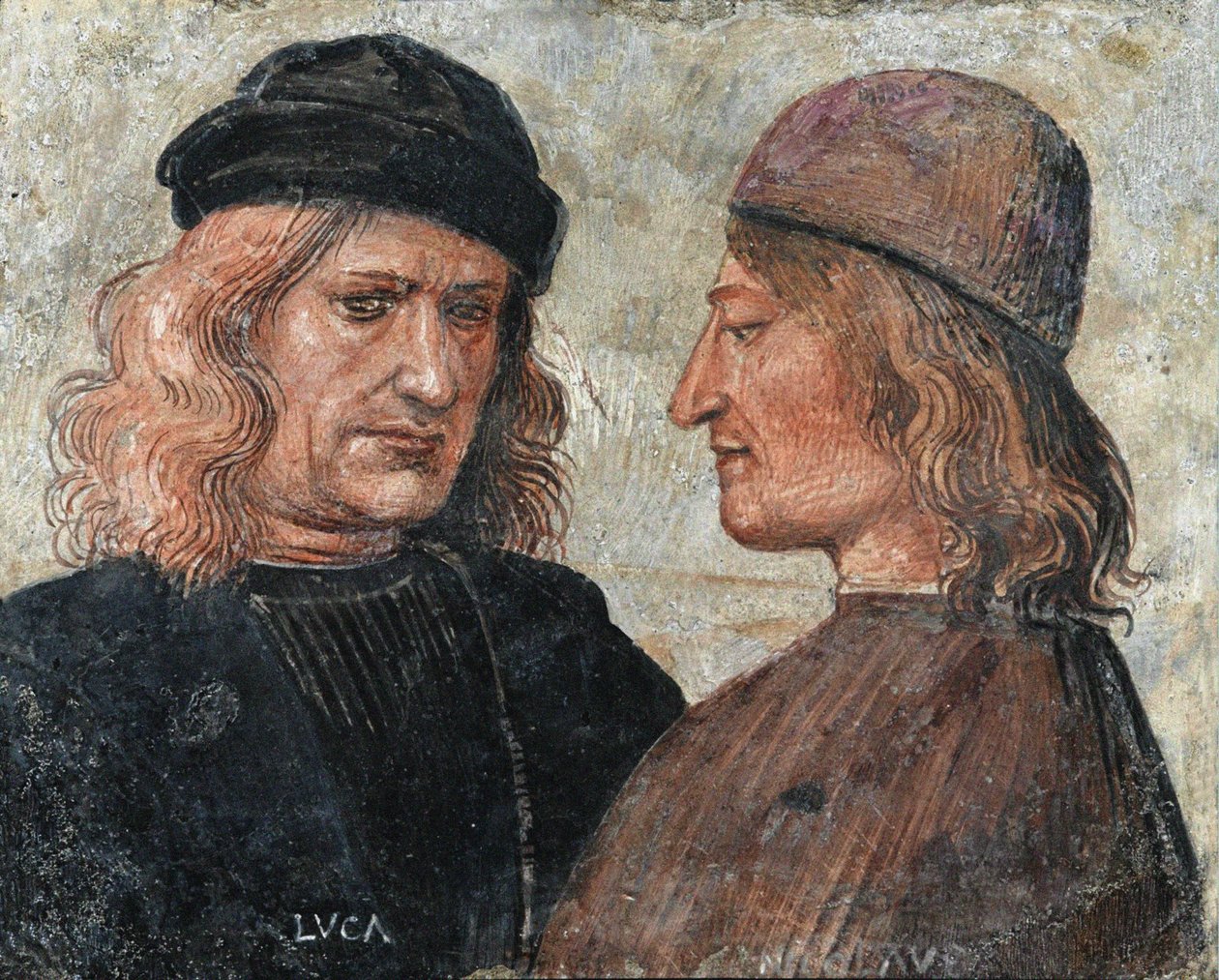 Autoportrait avec Niccolò di Angelo Franchi, vers 1504 - Luca Signorelli