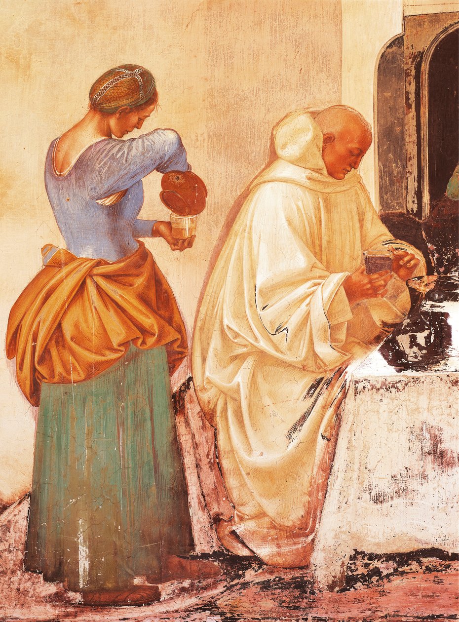 Histoires de Saint Benoît, fresque, Cloître de Saint Benoît, Abbaye de Monte Oliveto Maggiore - Luca Signorelli